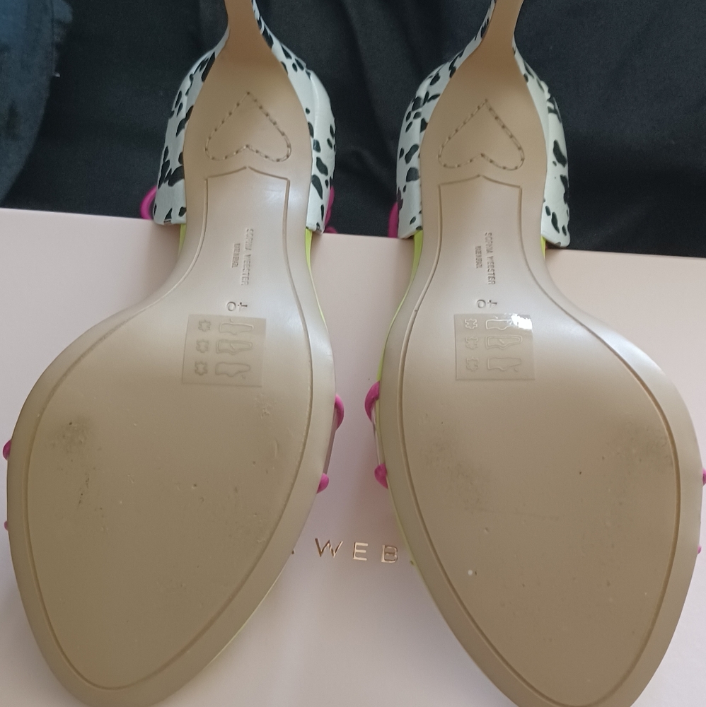 Sophia webster sandals size 40 pink and green - Picture 3 of 3